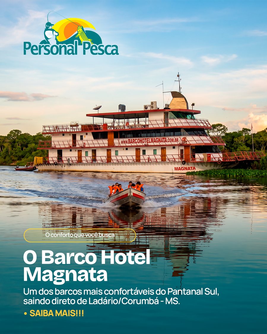 Arte do Barco Hotel Magnata para a Personal Pesca