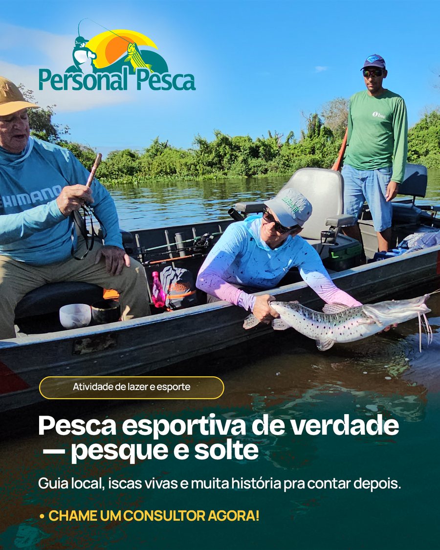 Arte de pesca esportiva para a Personal Pesca
